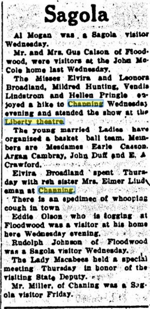 Liberty Theatre - December 1921 Article (newer photo)